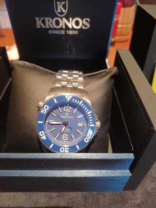 Reloj Kronos K300 Automático Azul Nuevo