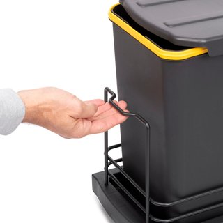 Cubo reciclaje extraíble Emuca 2x12L