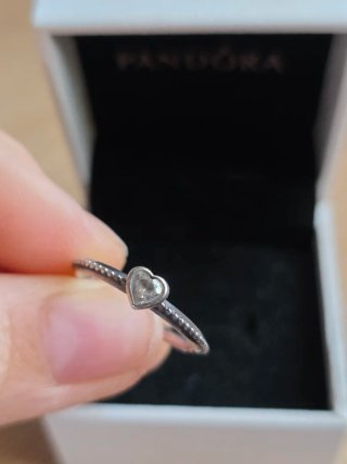Anello Pandora Cuore Misura 54