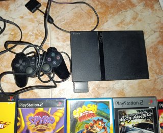 Consola PlayStation 2 slim Negra