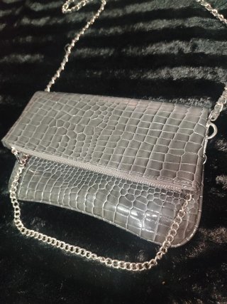 Bolso cadena estampado serpiente