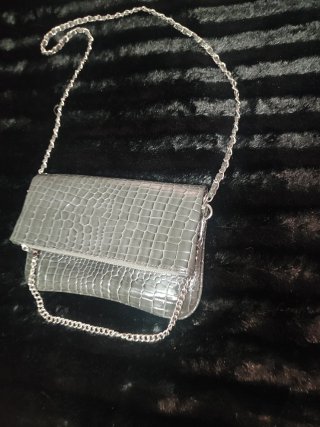 Bolso cadena estampado serpiente