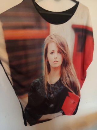 Camiseta Estampada Mujer Talla Única