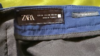Traje de caballero Zara azul.