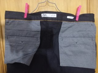 Pantalones Zara Slim Fit Hombre Talla M Gris