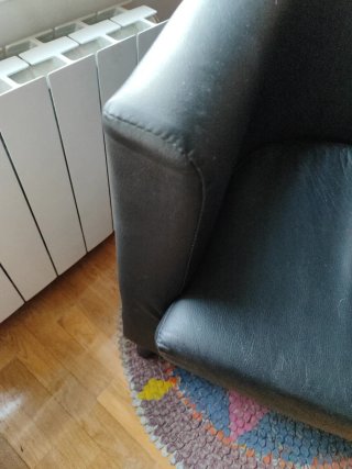 Butaca Negra Ikea Piel Sintética