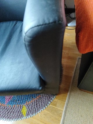 Butaca Negra Ikea Piel Sintética