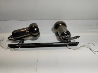 Lámpara Foco Vintage Doble Ajustable Metal