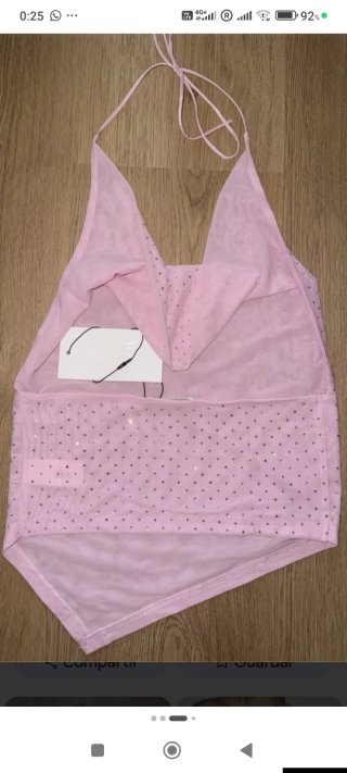 Top Zara Rosa Brillante