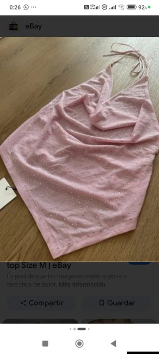 Top Zara Rosa Brillante