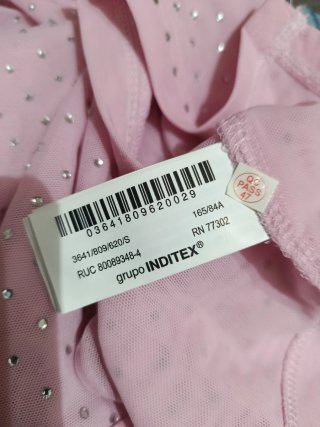 Top Zara Rosa Brillante