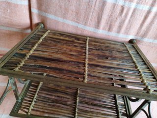Revistero forja y mimbre
