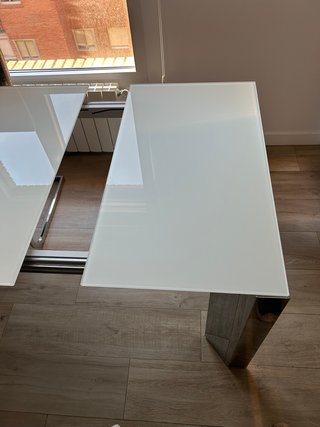 Mesa Comedor Cristal y Metal