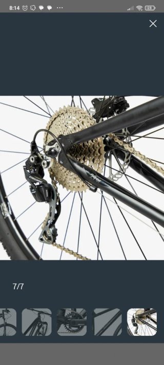 Bicicleta de montaña negra