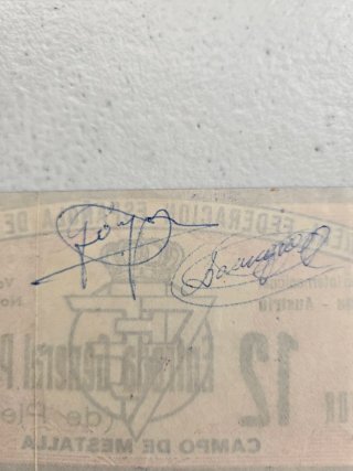 Entrada Fútbol España-Austria 1959