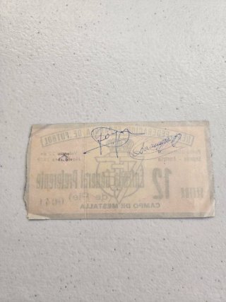 Entrada Fútbol España-Austria 1959