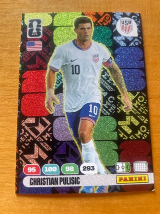 Carta Christian Pulisic Mundial 2026 Adrenalyn