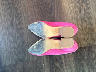 Zapatos Tino Gonzalez Ante Tacón Rosa