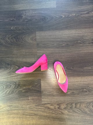 Zapatos Tino Gonzalez Ante Tacón Rosa