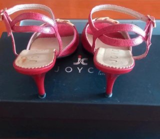Sandalias Joyca Piel Rojo Cereza Talla 35