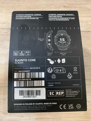 Reloj Táctico Suunto Core Negro