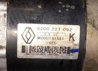 1296536 motor arranque 8200227092 renault scenic