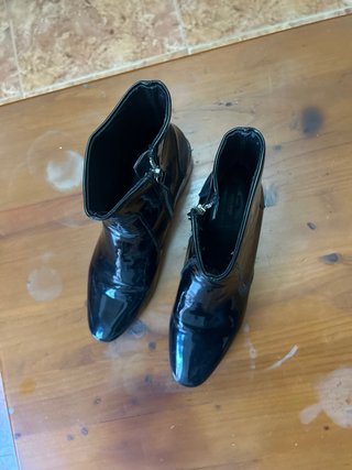 Botines charol Zara negros