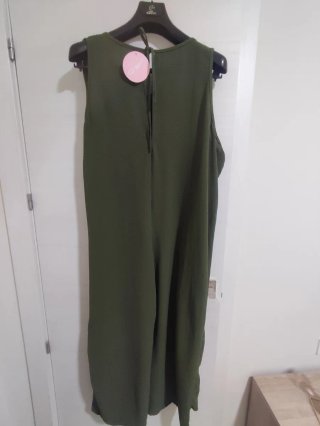 Mono cruzado talla única verde oliva