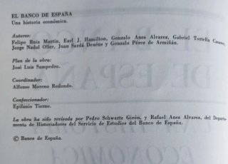 EL BANCO DE ESPAÑA. UNA HISTORIA ECONÓMICA