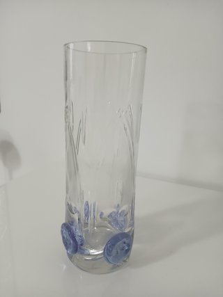 Vaso Vetro Boemia Sklo Union 30cm Fiori