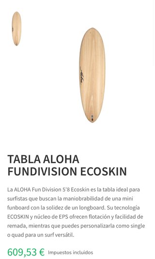 Tabla de Surf Aloha 5.8 33L