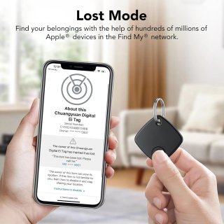 Air Tag Smart Tracker 4 Pack, Localizzatore Compatibile con Apple Buscar (Solo iOS)
