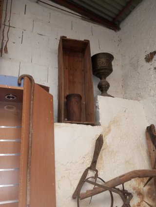 Antiguo lote de objetos decorativos