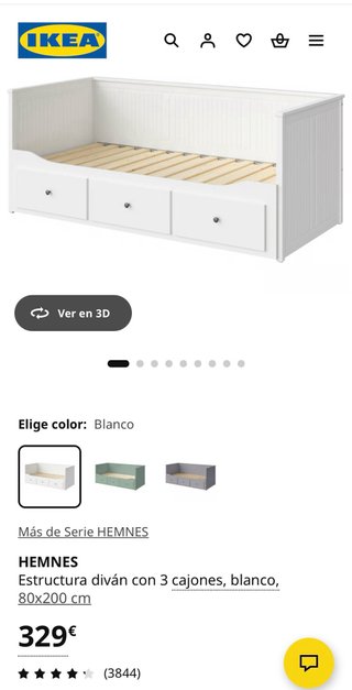 Cama infantil IKEA 80x200 con cajones