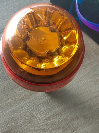 Luz Rotativa LED Naranja