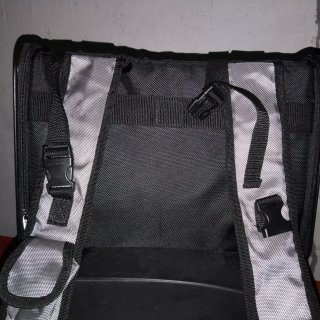 Mochila Transportín para Mascotas Negra y Gris