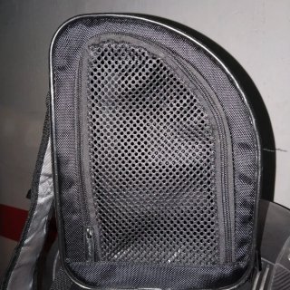 Mochila Transportín para Mascotas Negra y Gris