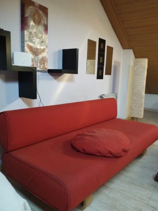 Sofá Cama Rojo