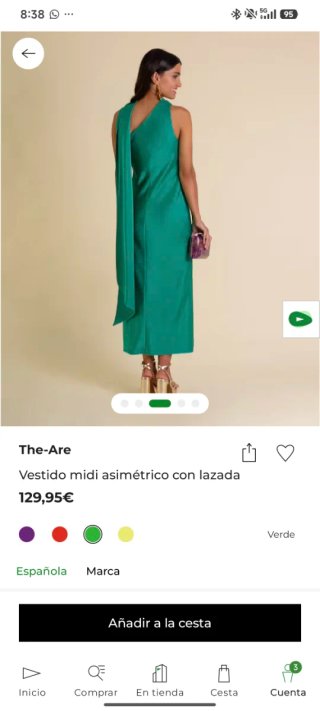 Vestido verde midi