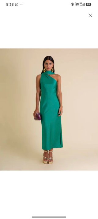 Vestido verde midi
