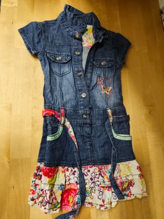 Vestido vaquero niña 4-5 años
