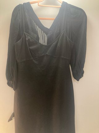 Vestido Karen Millen Talla 38 Negro/Morado