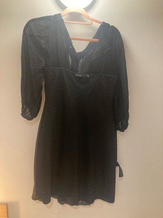 Vestido Karen Millen Talla 38 Negro/Morado