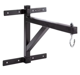 Saco Boxeo Outshock 120cm Negro+ soporte pared
