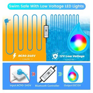 Luces LED Sumergibles LyLmLe 20W 1-4 unidades disp