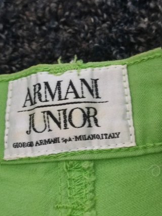 Armani Junior Shorts Talla S Verde
