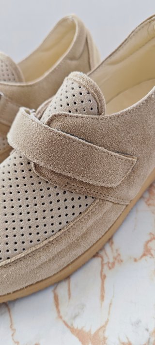 Scarpe Itersan Comfort Pelle Scamosciata Beige