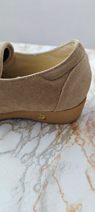 Scarpe Itersan Comfort Pelle Scamosciata Beige