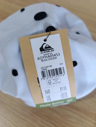 Gorra Quiksilver Blanca y Negra