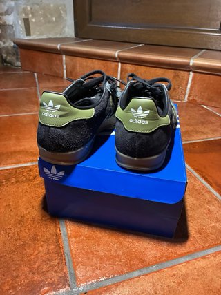 Adidas Gazelle Indoor Negro/Caqui